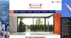 Desktop Screenshot of derosa-serramenti.com