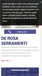 Mobile Screenshot of derosa-serramenti.com