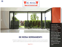 Tablet Screenshot of derosa-serramenti.com